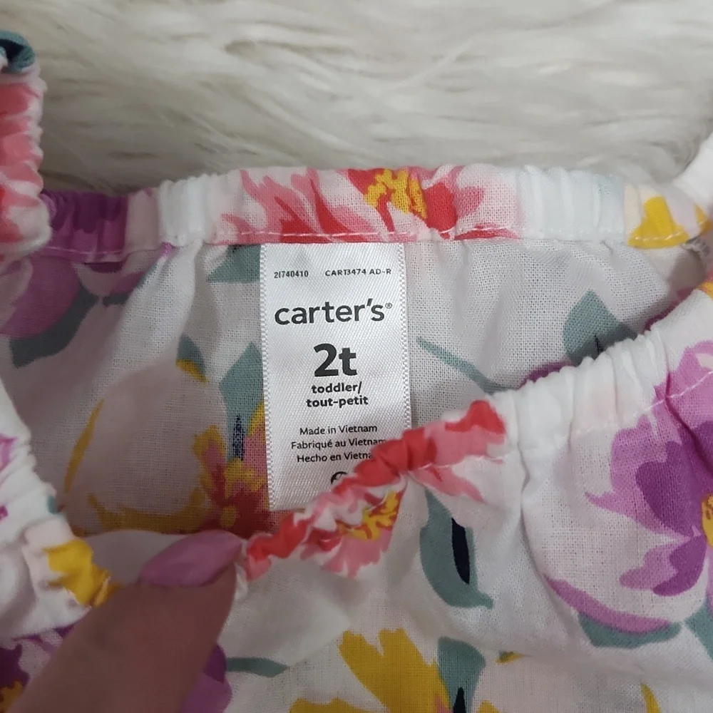 2T Carter's floral shirt